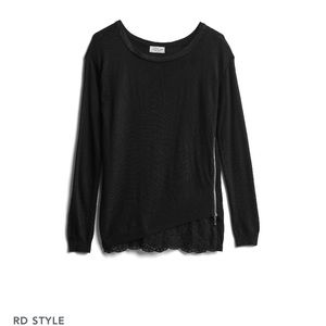 RD Style “Tonie” Lace Inset sweater